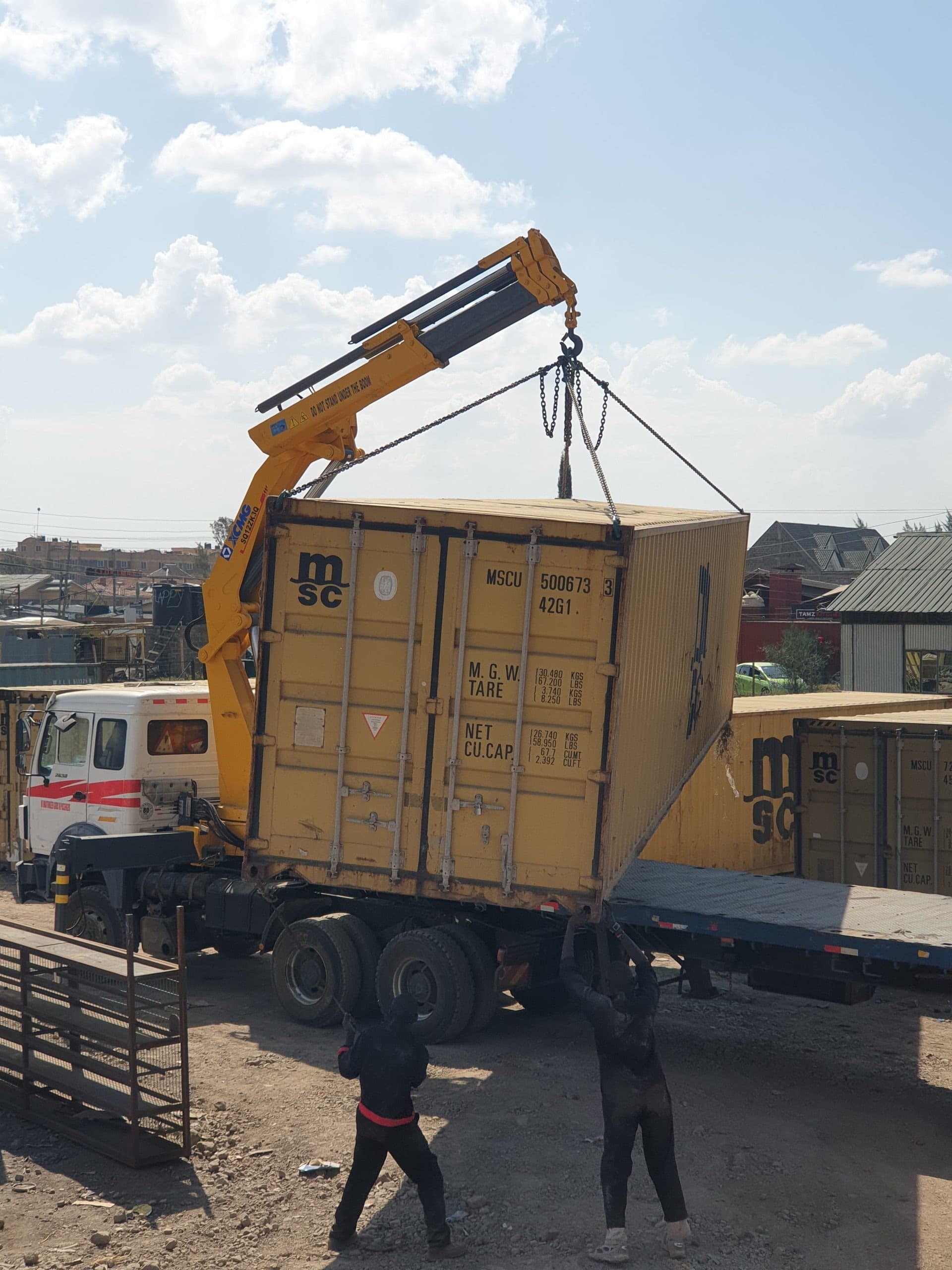Container transport crane Kenya 2